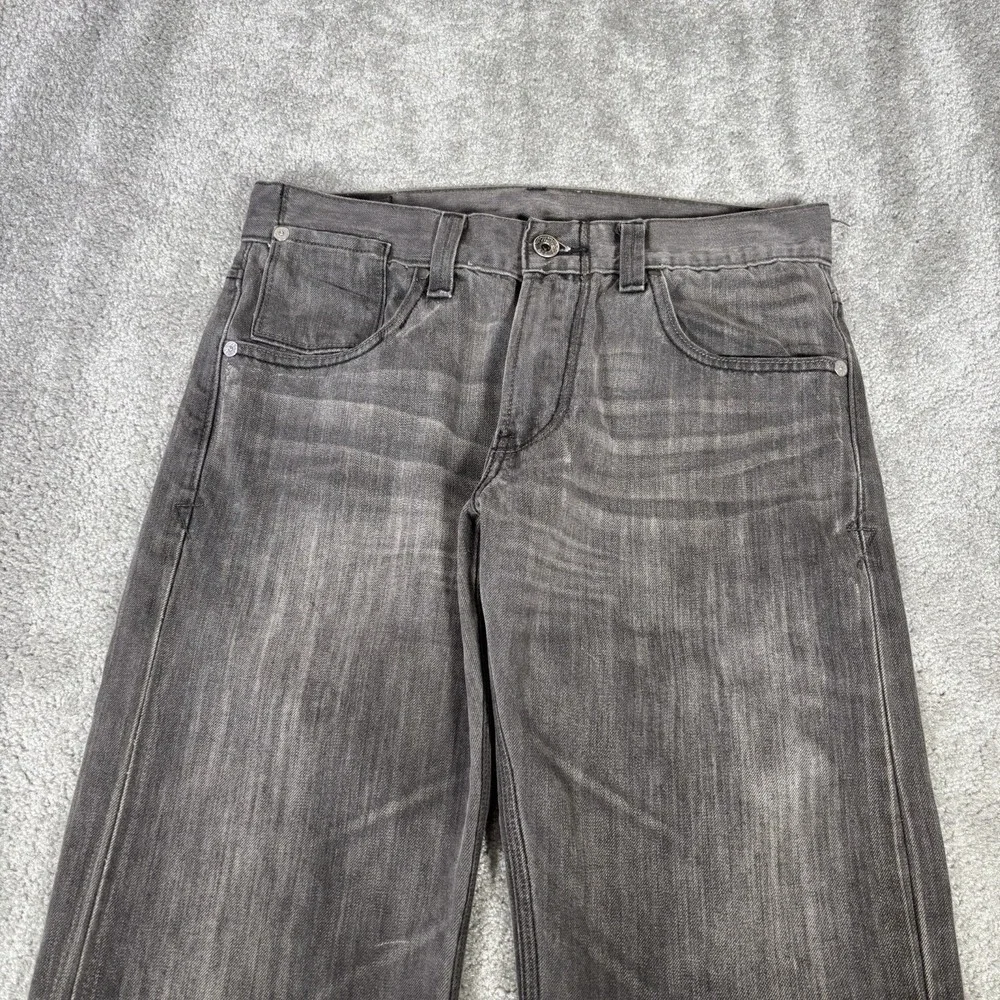 Vintage Levis 514 Jeans Mens 32x32 Slim Straight Gray Denim Flap Pockets Y2K